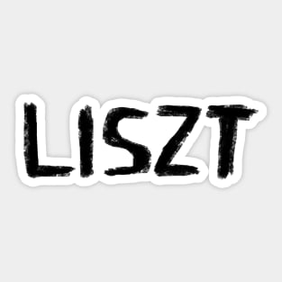 Classical Composer and Pianist: Liszt Sticker